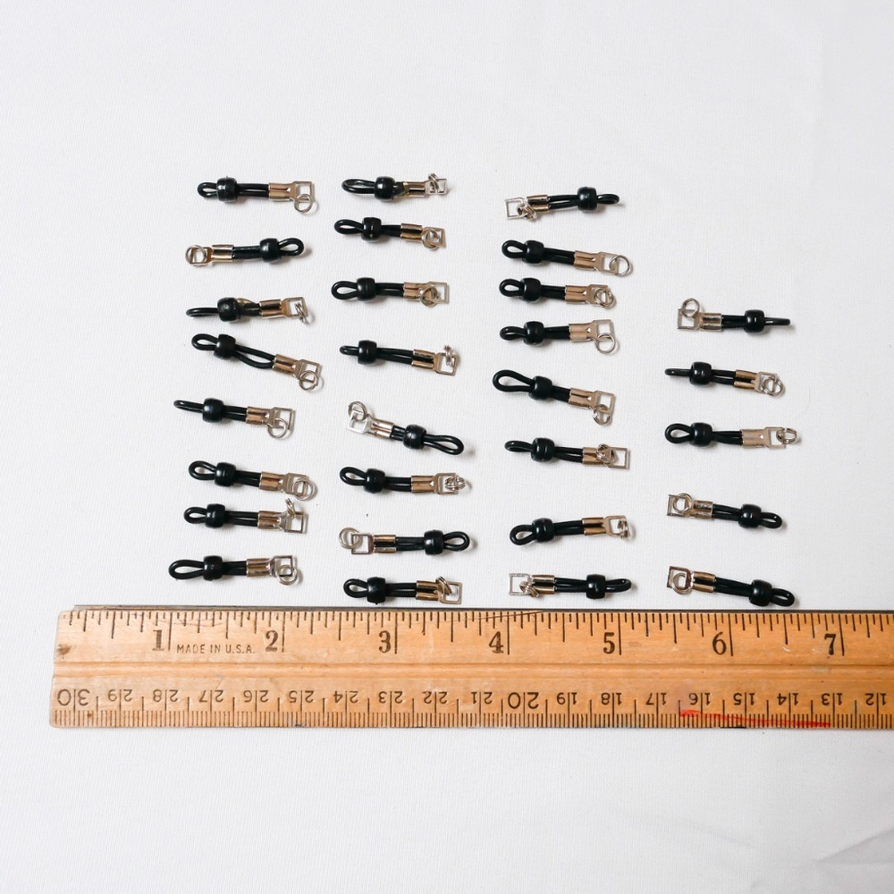 New - 28 silicone lanyard loops for making beaded eyeglass lanyards